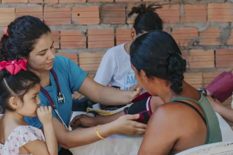 Ação de saúde preventiva e bem-estar comunitário do IPB